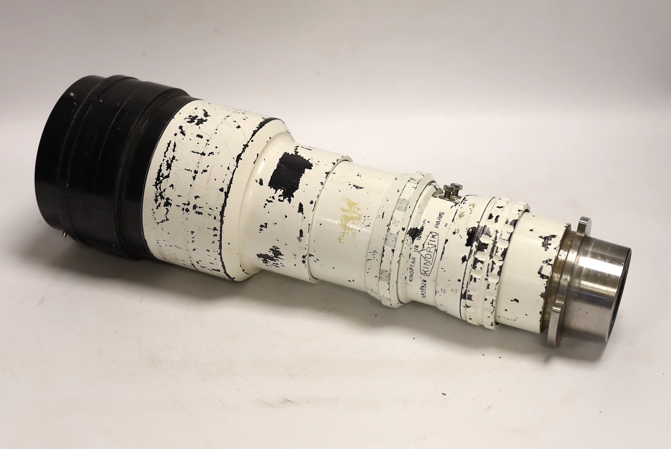 A Kinoptik Kinoptar 1000mm lens for a cine camera
